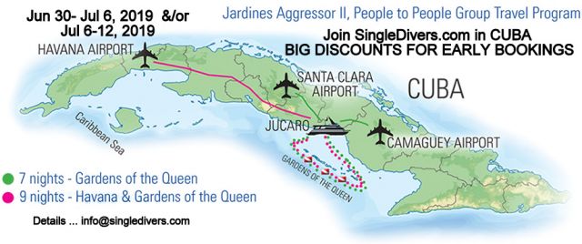 POSTER Cuba 4 ISLAND Map